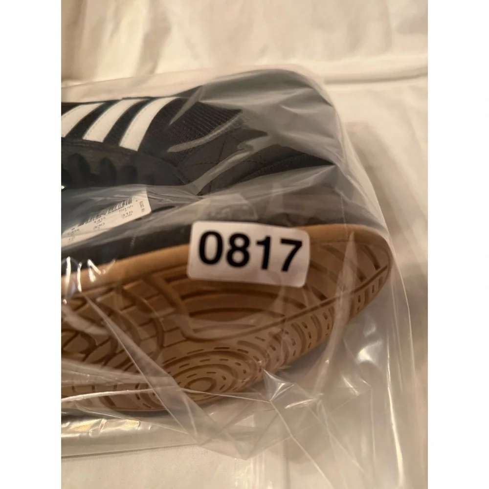 Adidas Wrestling Shoes Black White Stripes Men's‎ Size 15
